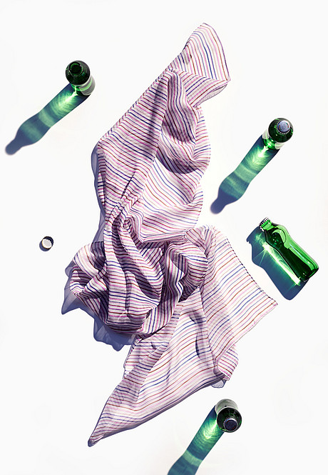 Langschal breit handrolliert