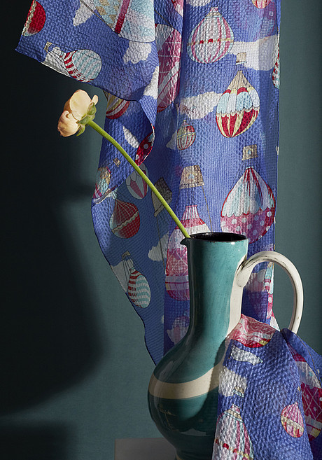 Langschal breit handrolliert