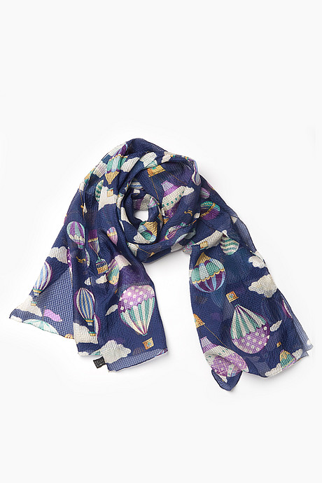 Langschal breit handrolliert